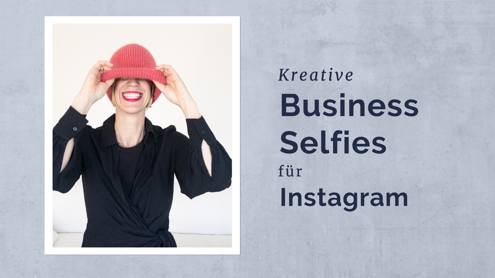 Ein kreatives Business Selfie wird gezeigt